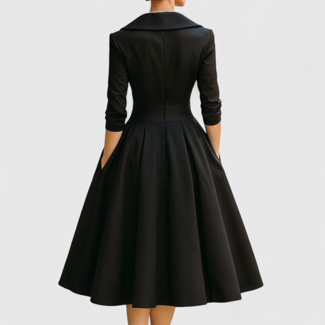Michelle | Elegant Midi Holiday Dress