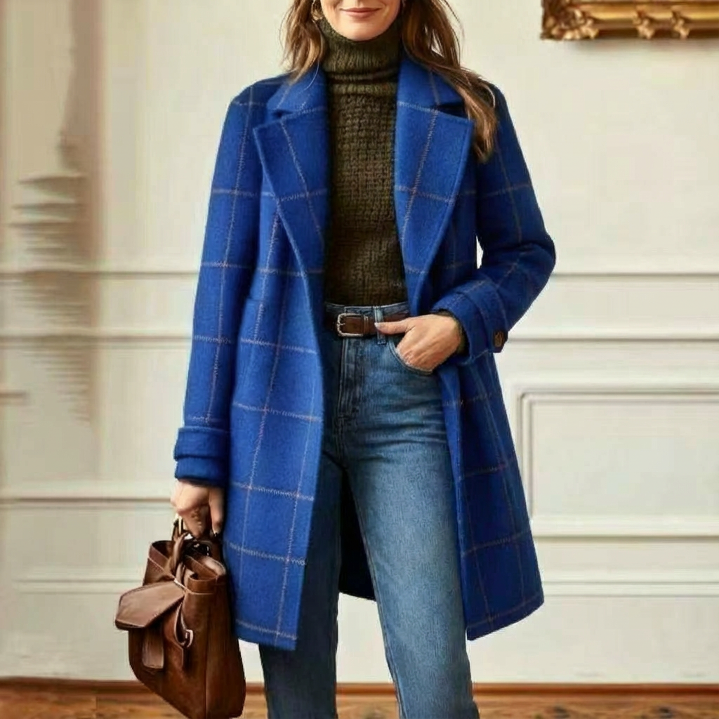 Amanda | Cambridge Wool Check Coat