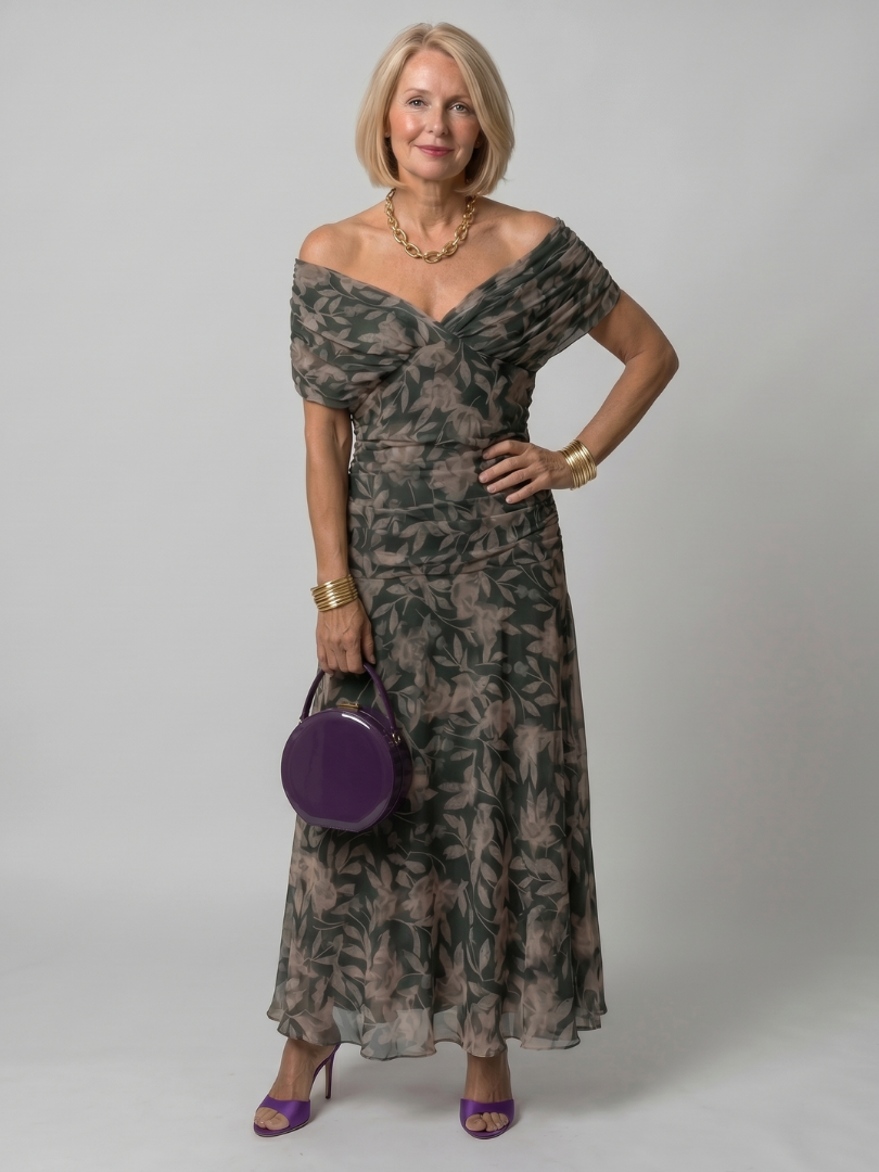 Vestido  Éden – Fluidez com Decote