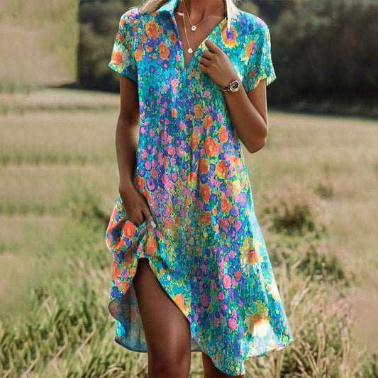 Suzanna - Vibrant Midi Dress