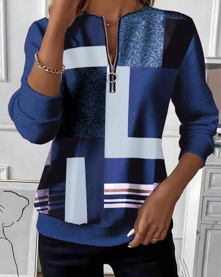 Claudine | Zip-Up Cable Knit Sweater