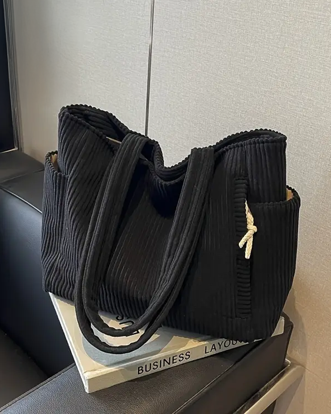 Sally | Ribbed Tote Bag
