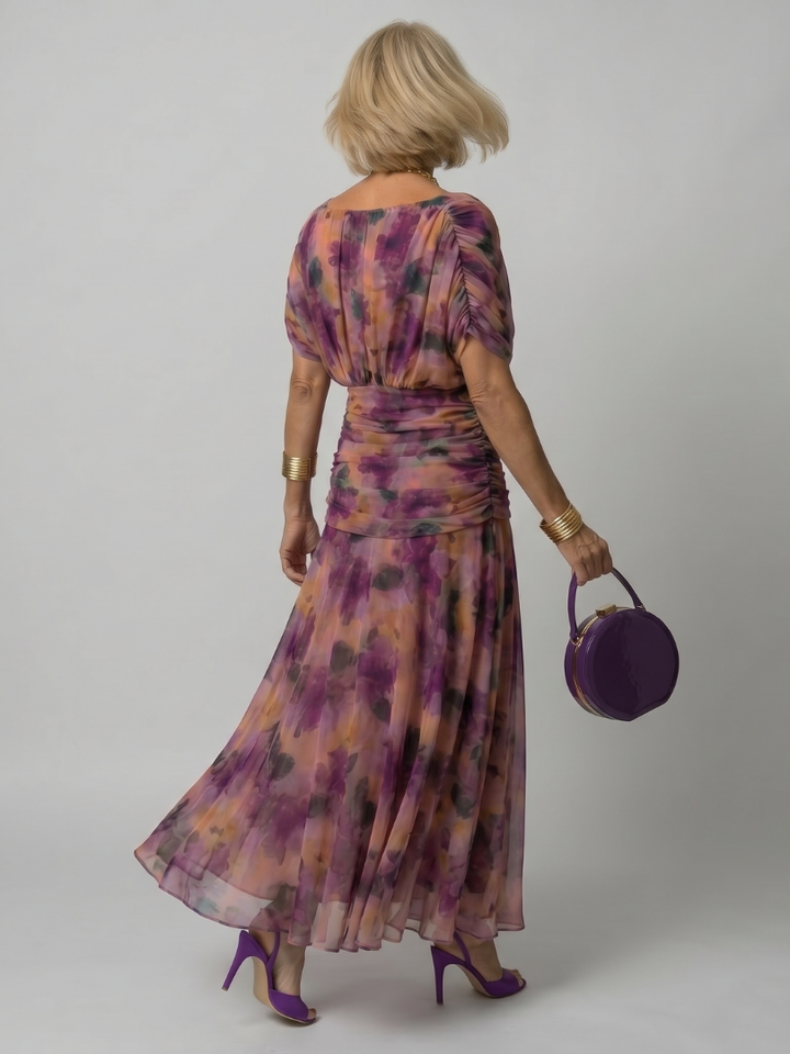 Vestido  Éden – Fluidez com Decote