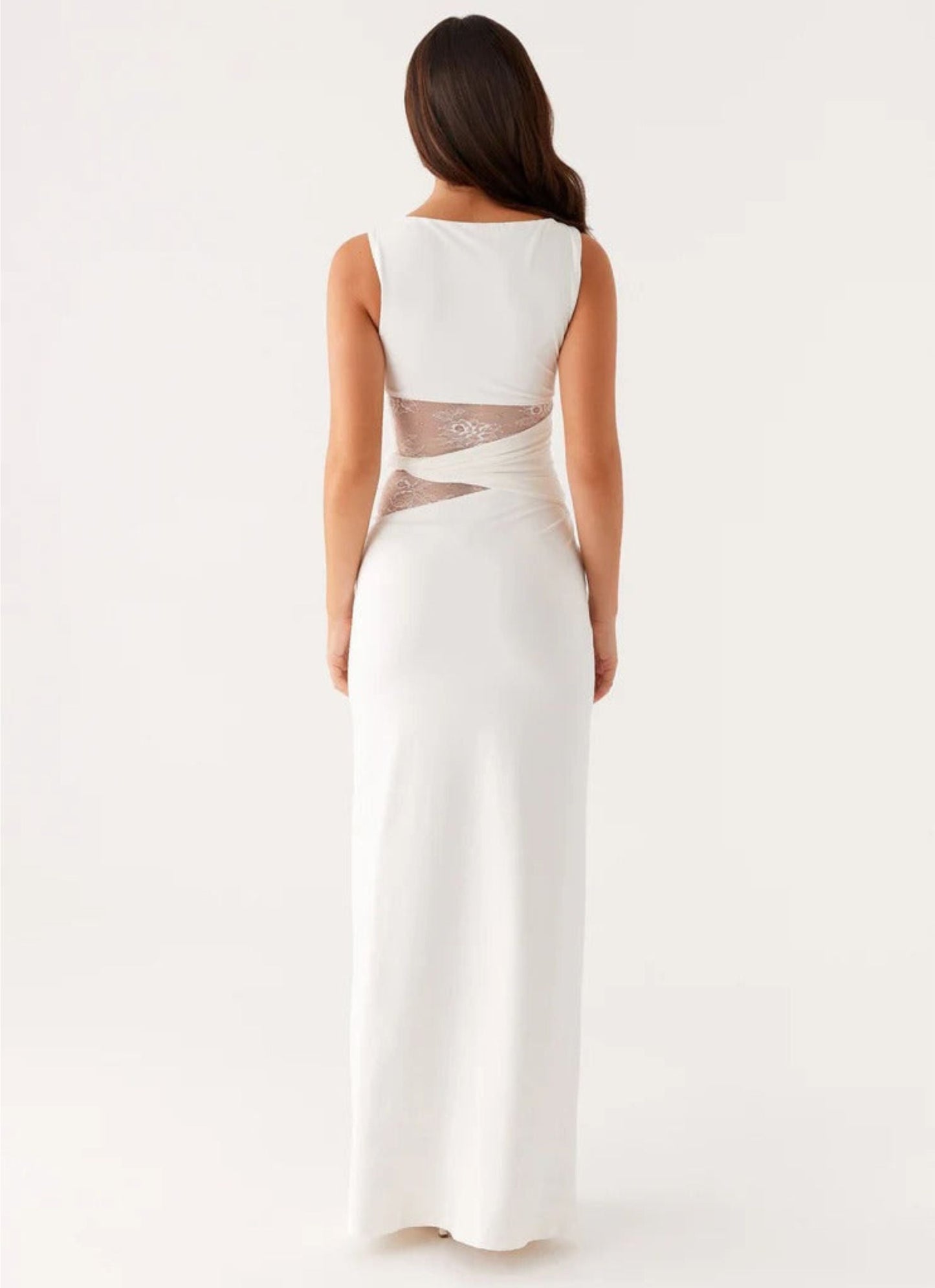 Leni | Black dress with Subtle Cutouts and Lacing