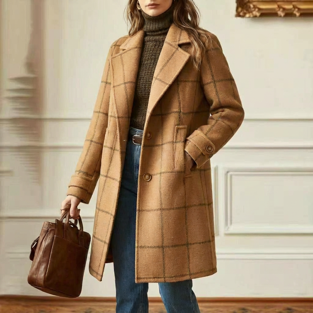 Amanda | Cambridge Wool Check Coat