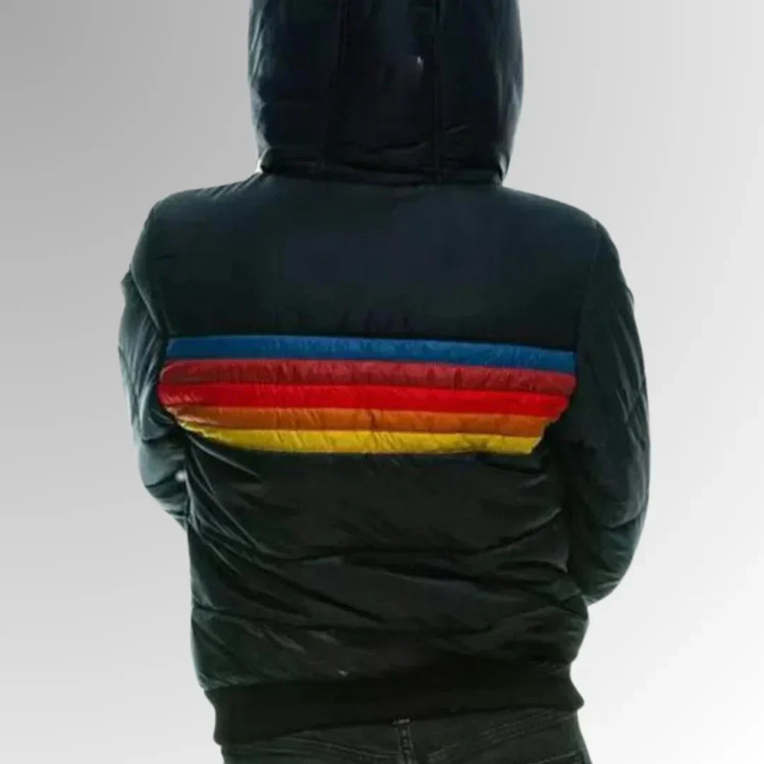 Moira | Women’s Retro Striped Puffer Jacket