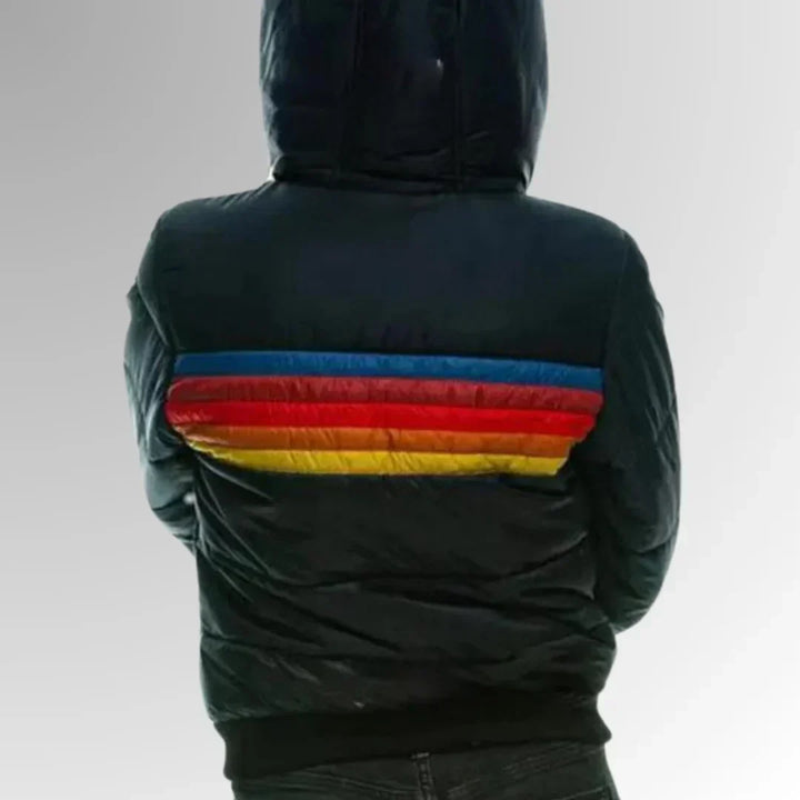 Moira | Women’s Retro Striped Puffer Jacket