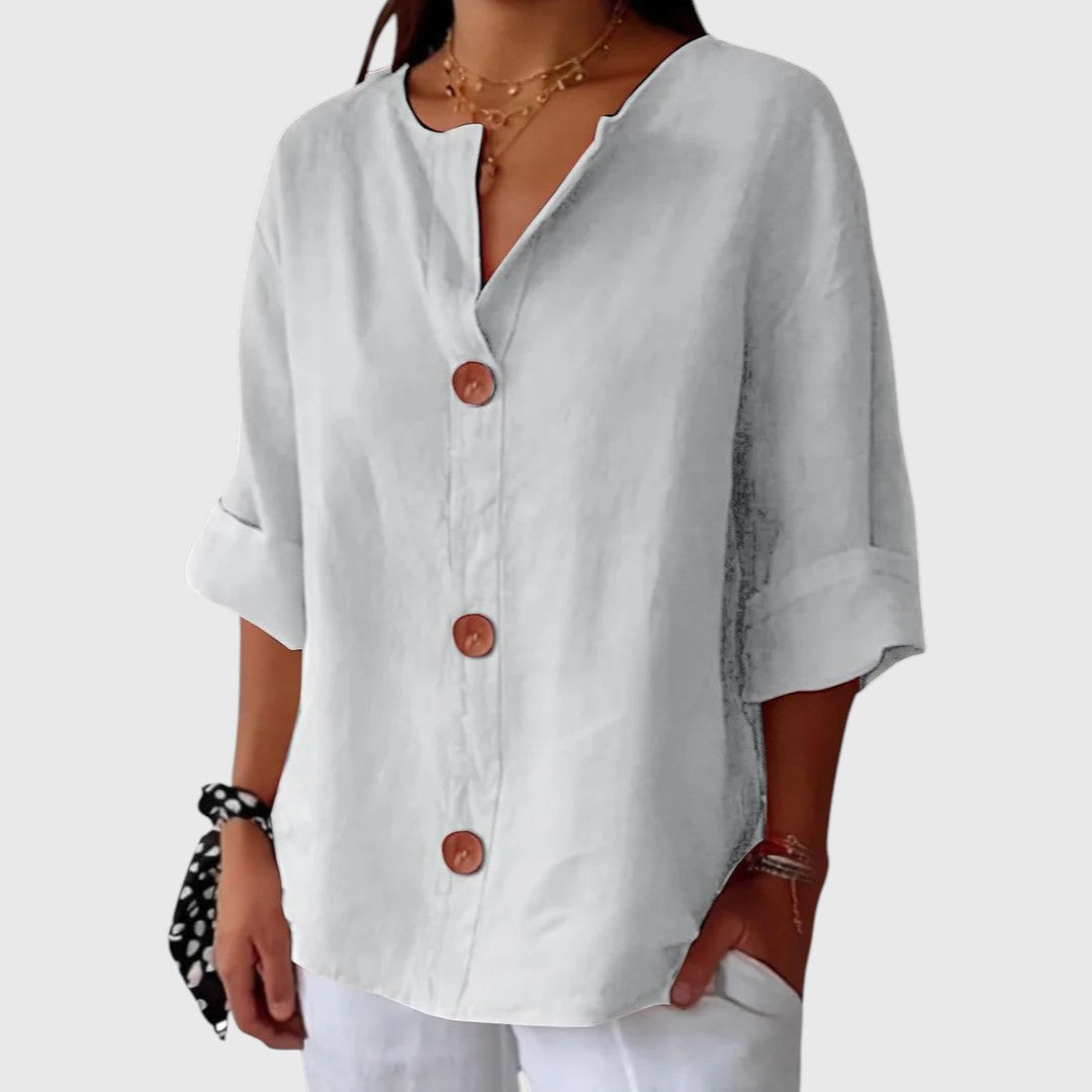 Reza - Casual Textured Blouse