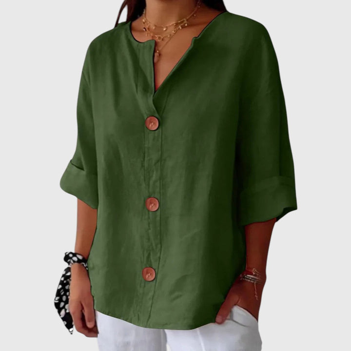 Reza - Casual Textured Blouse