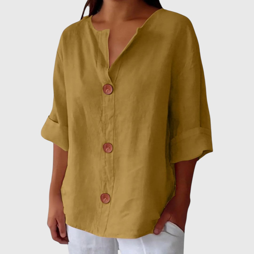 Reza - Casual Textured Blouse