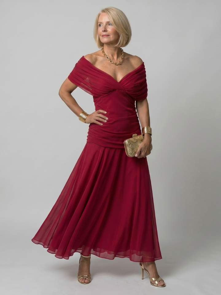 Vestido  Éden – Fluidez com Decote