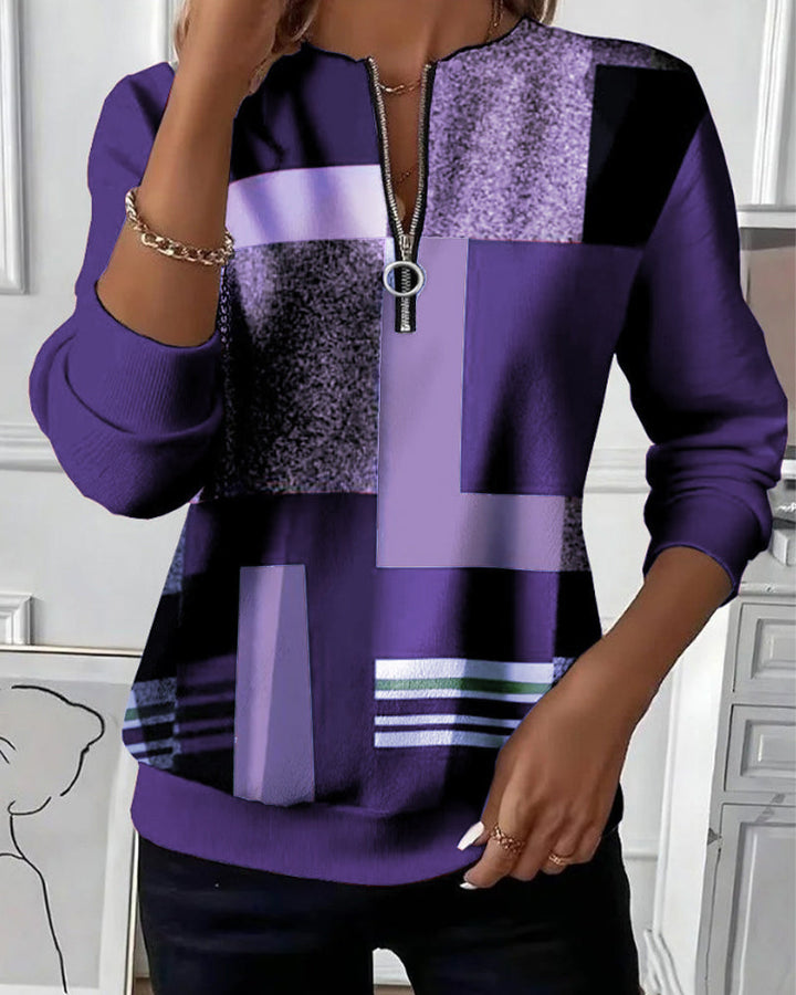 Claudine | Zip-Up Cable Knit Sweater