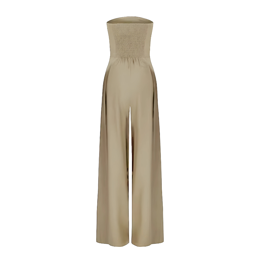 Rae - Elegant Strapless Jumpsuit with Wide Legs