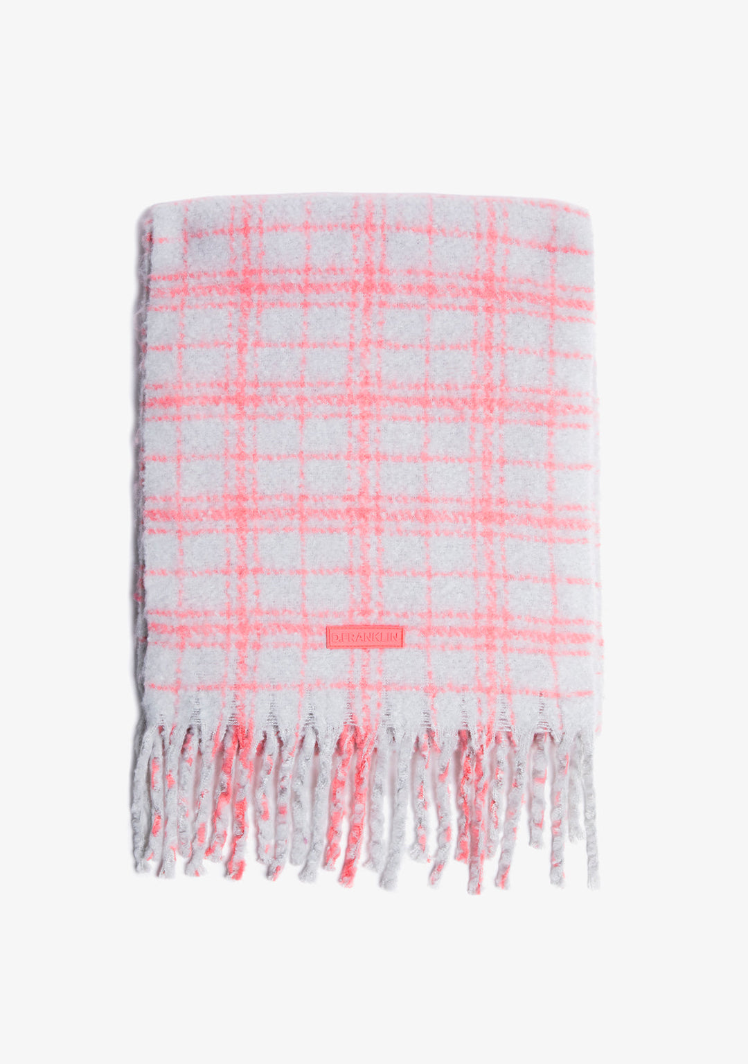 Nordic Bomb Plaid Scarf Grey