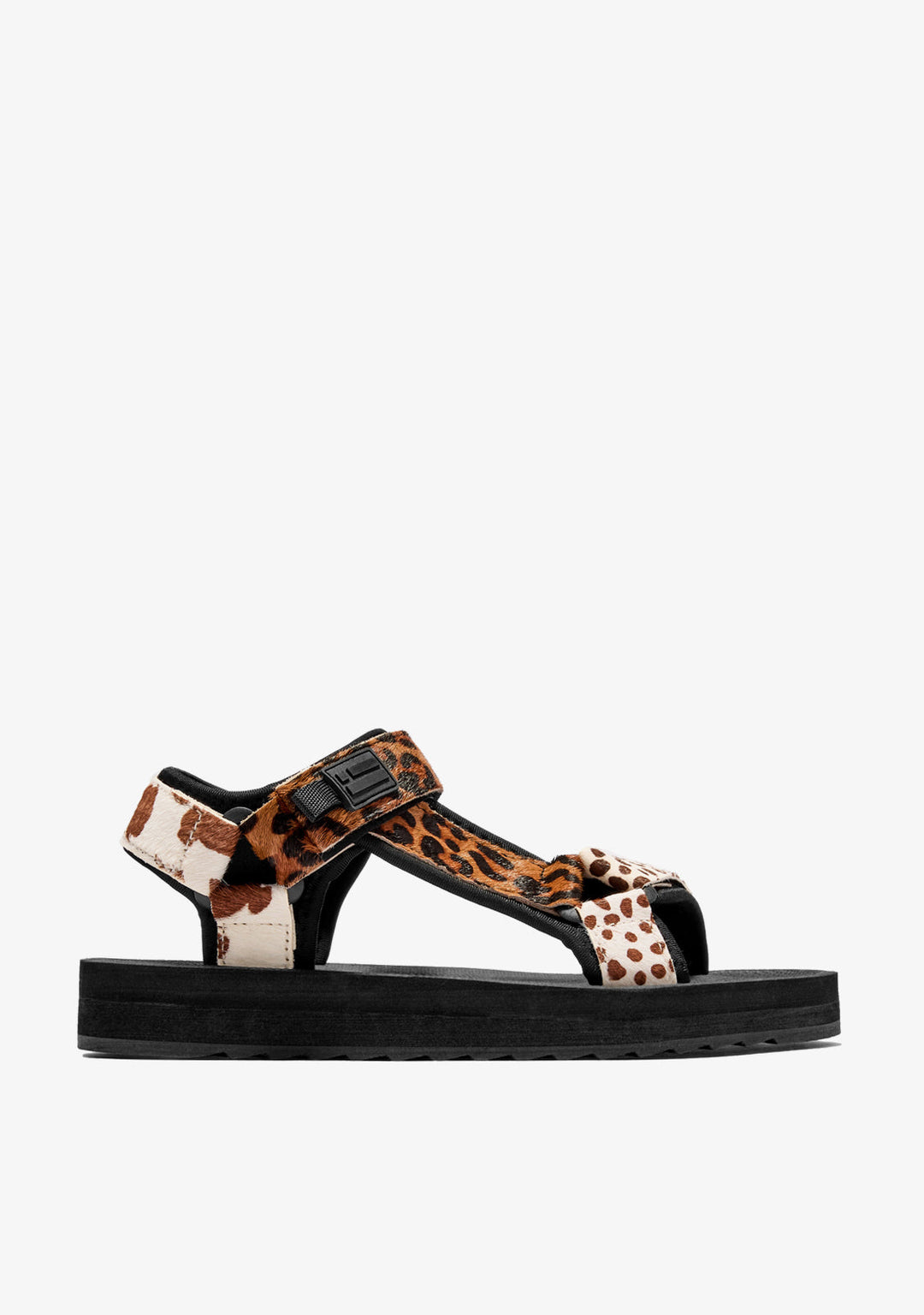 Animal Print Sandals Forest