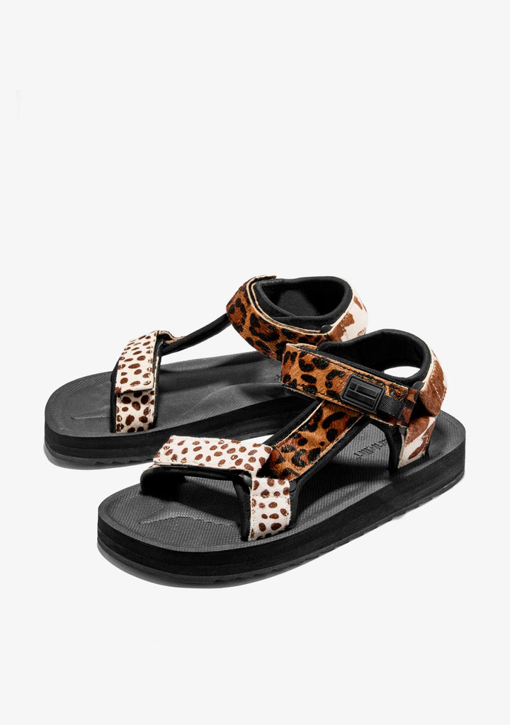 Animal Print Sandals Forest
