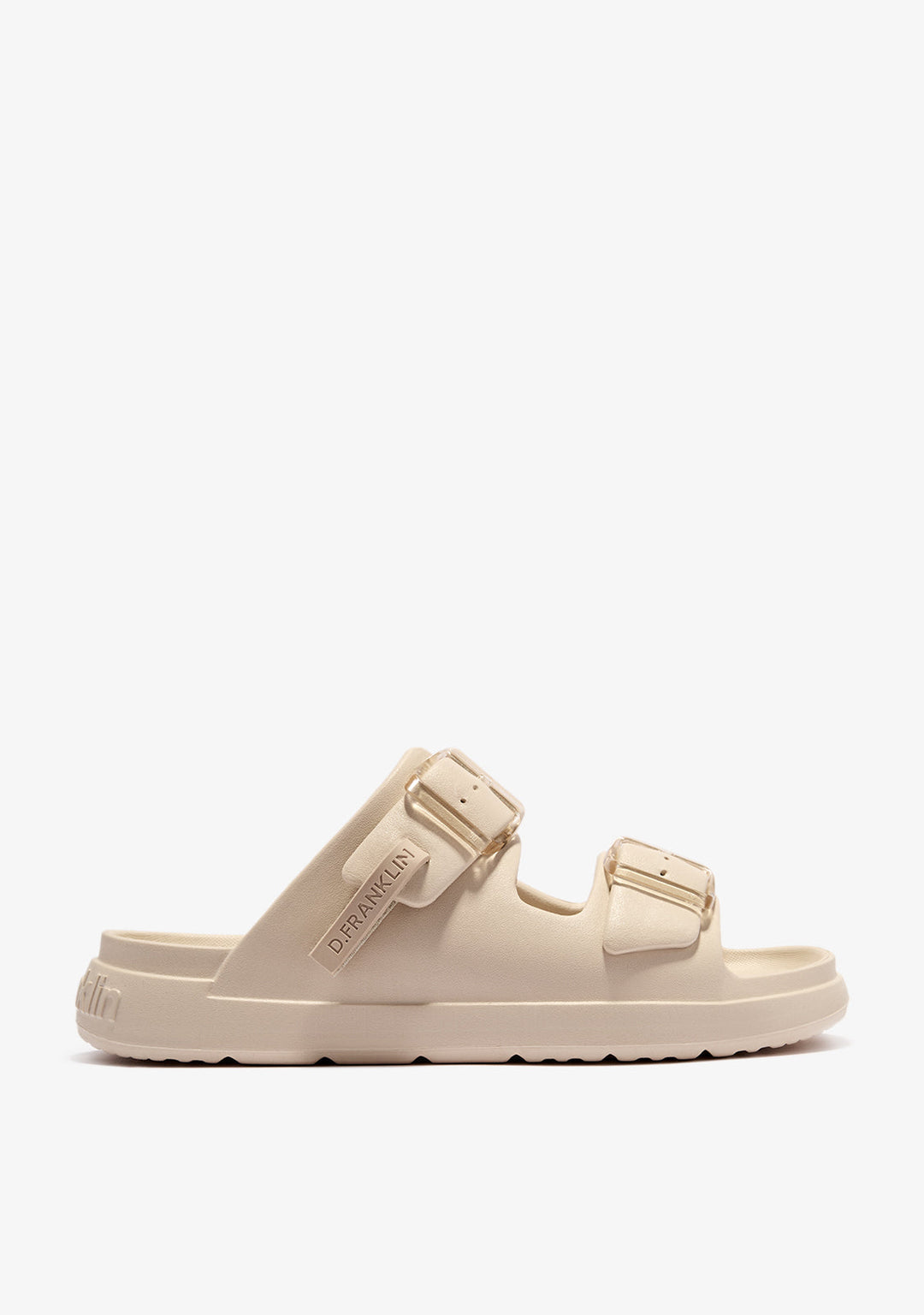 Double Buckle Sandals Cream Vibe Foam