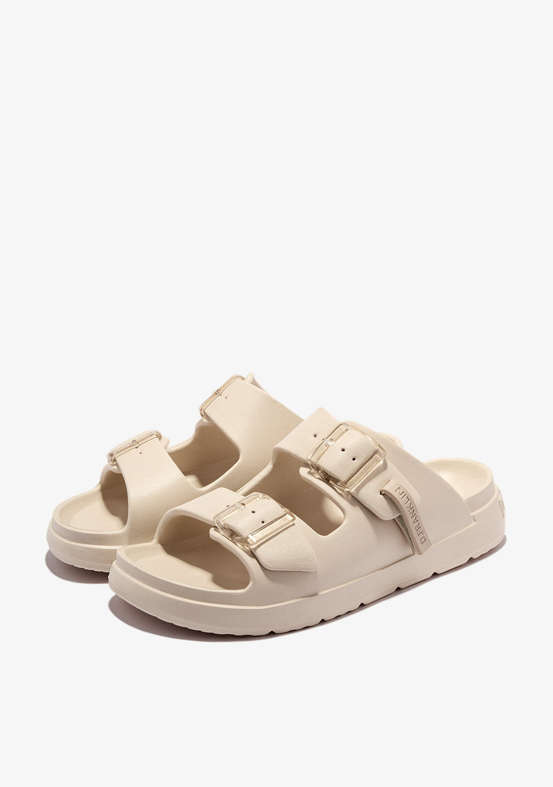 Double Buckle Sandals Cream Vibe Foam