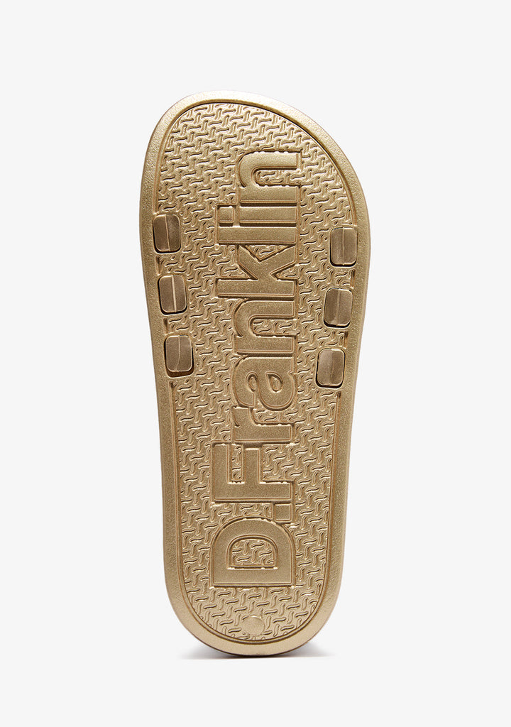 Golden Flat Sandals Marea