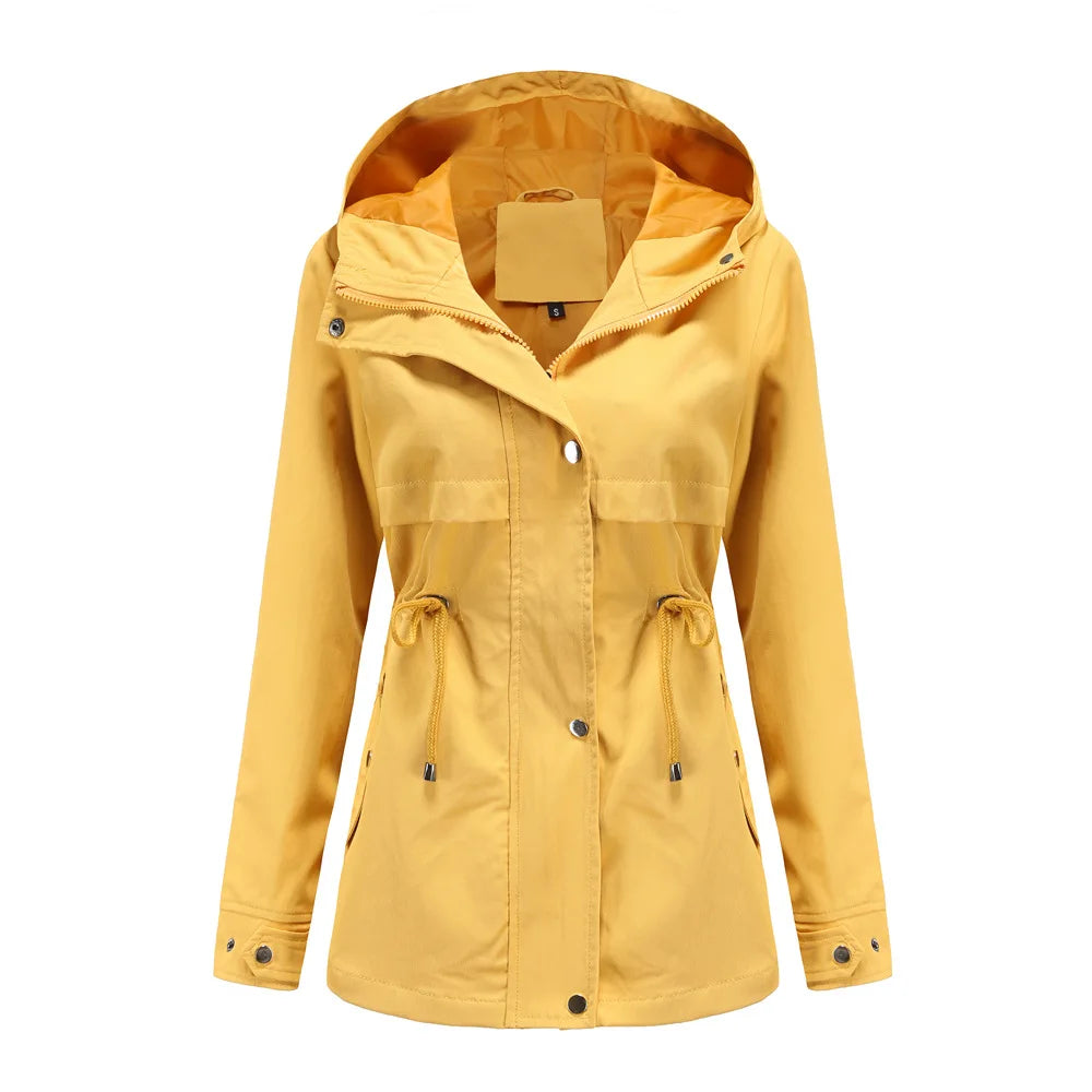 Lydia | Hooded Windbreaker Waterproof Coat