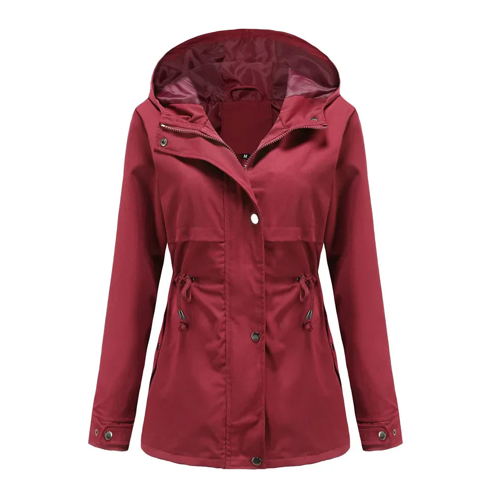 Lydia | Hooded Windbreaker Waterproof Coat