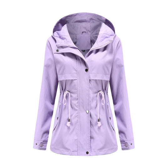 Lydia | Hooded Windbreaker Waterproof Coat