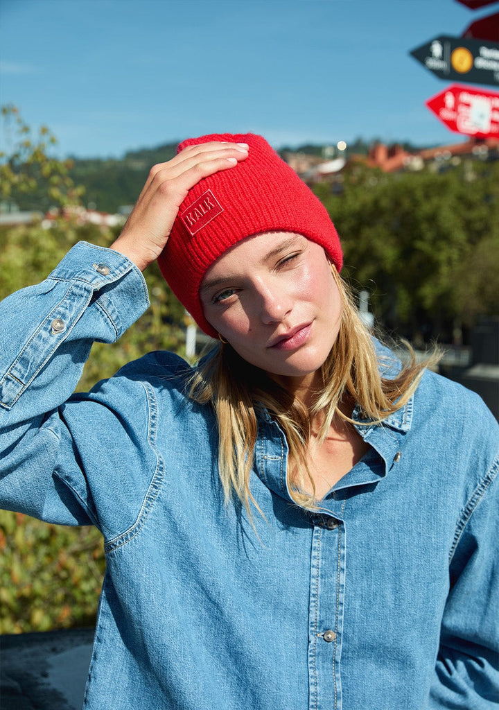 Beanie First Red Kalk