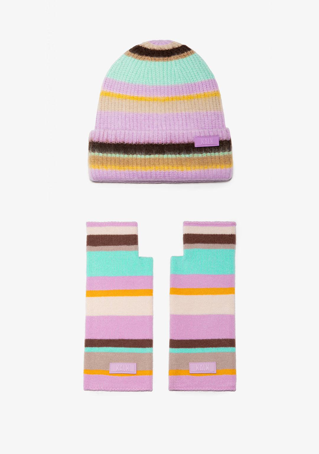 Beanie Flash Violet + Gloves Flash Violet Kalk
