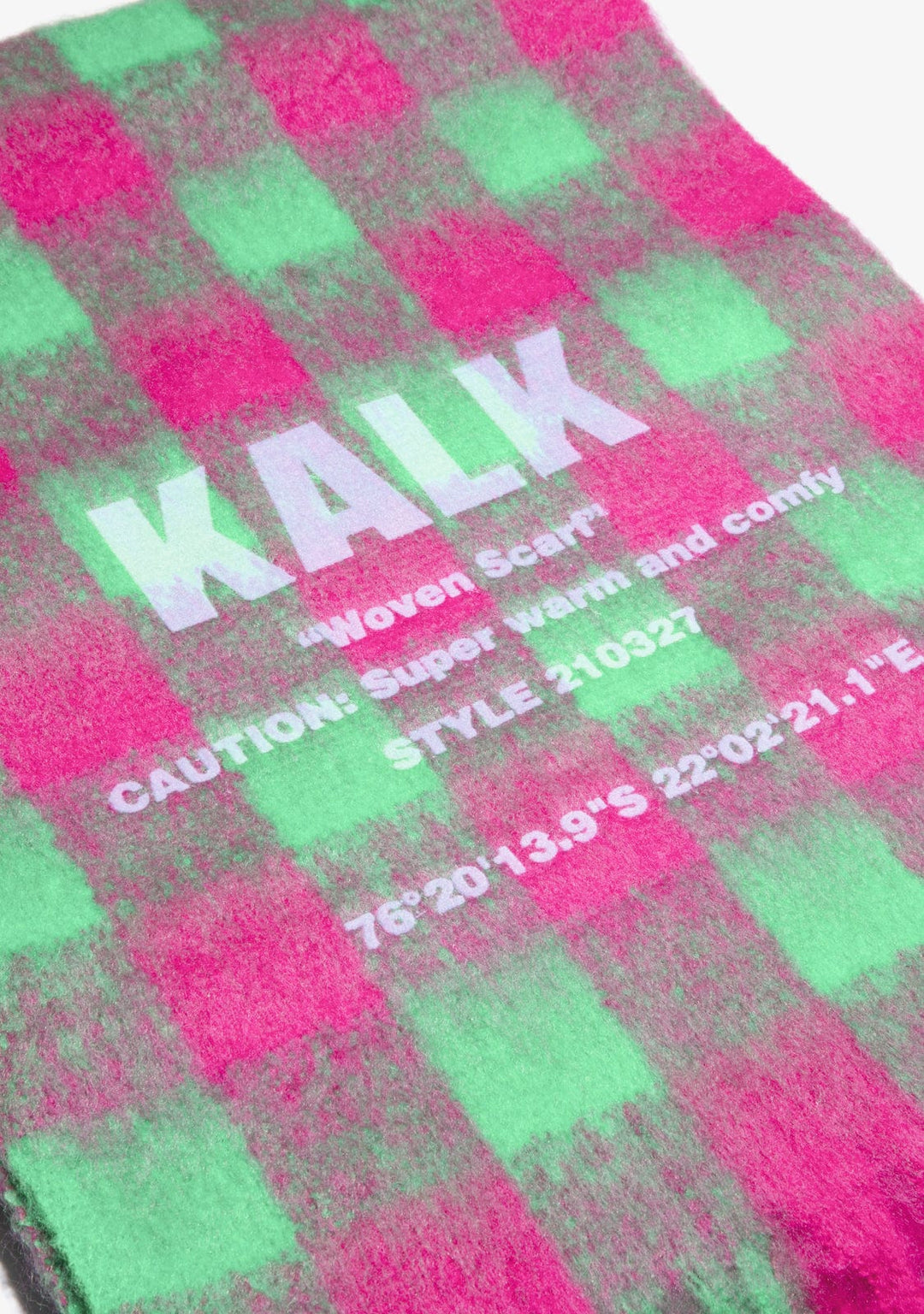Scarf Vision Green & Fuchsia
