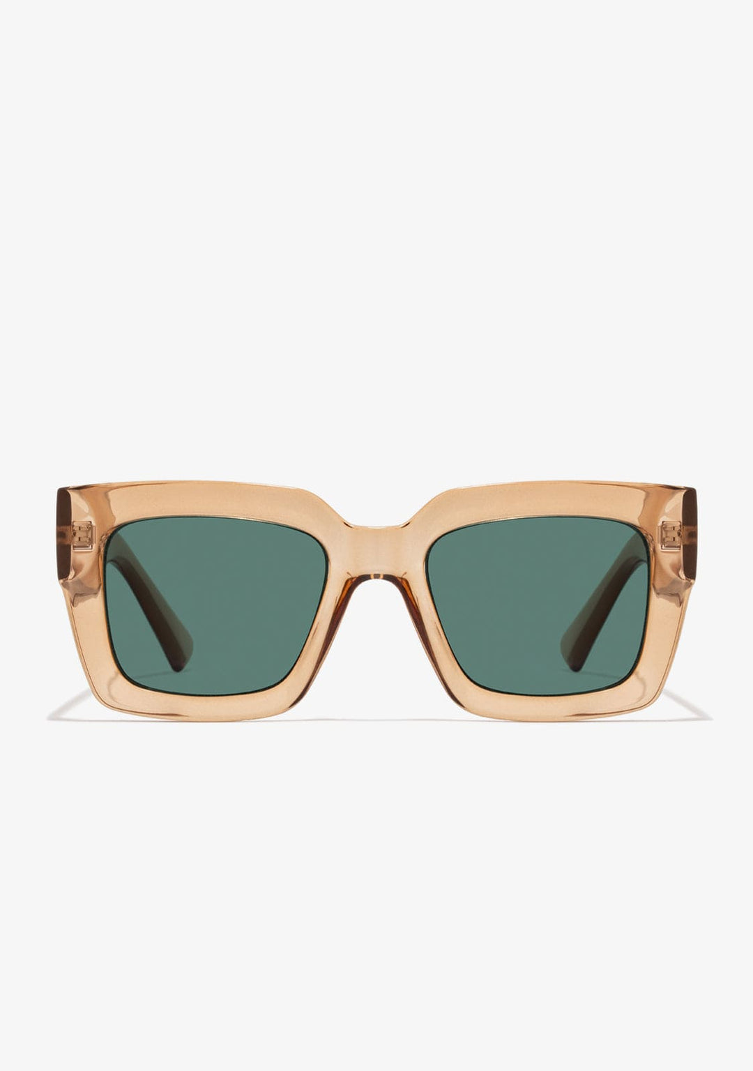 Green Sunglasses Audrey Trans Amber