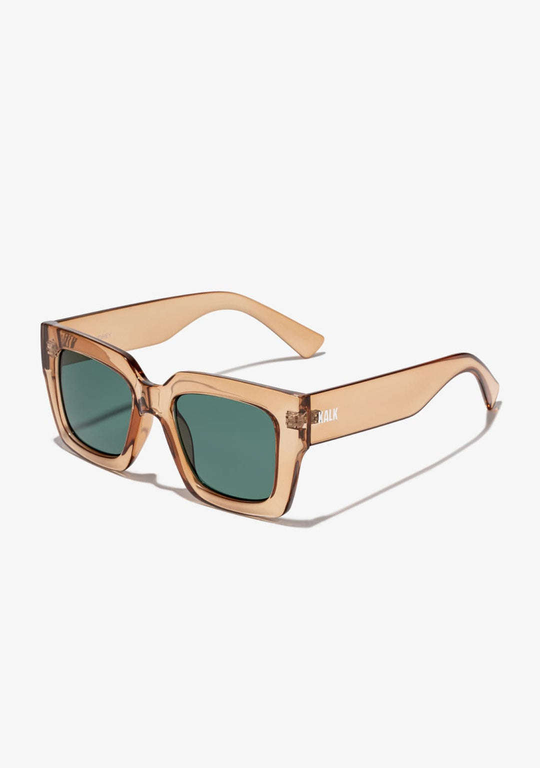 Green Sunglasses Audrey Trans Amber