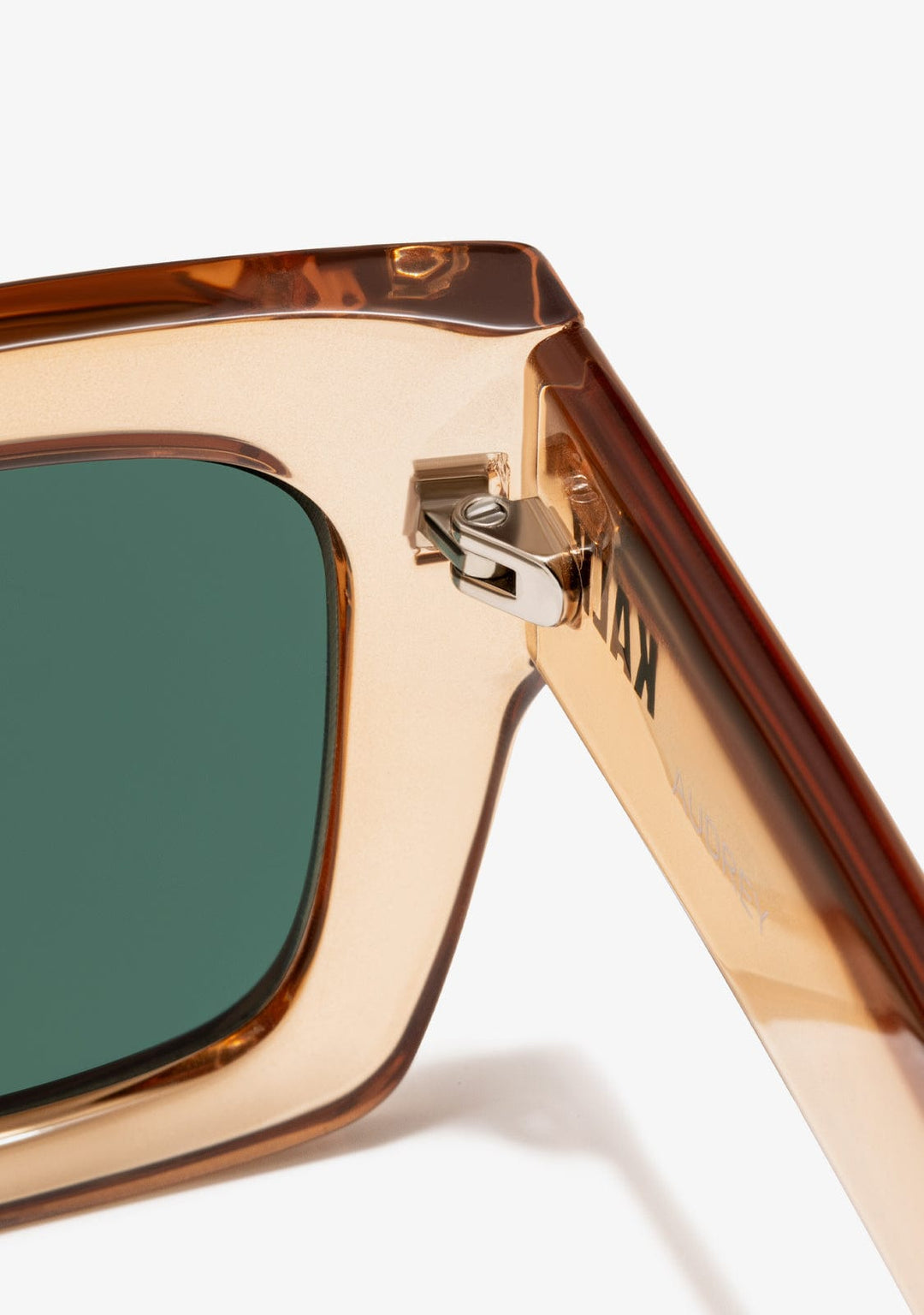 Green Sunglasses Audrey Trans Amber