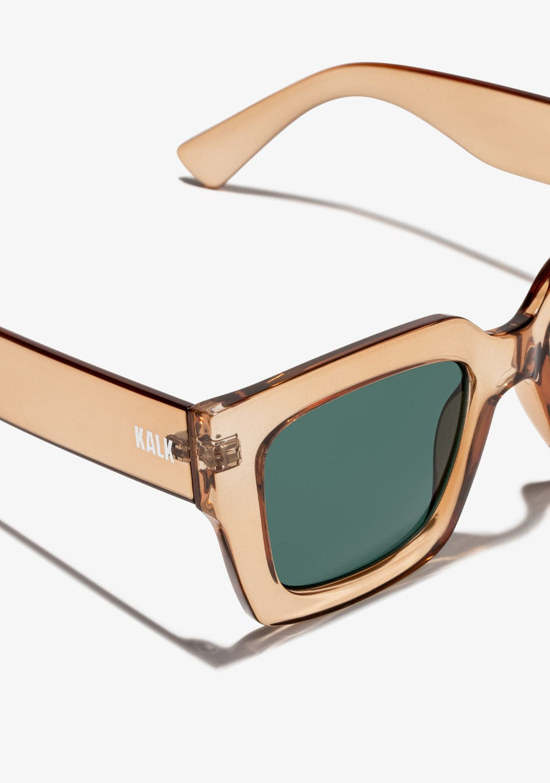 Green Sunglasses Audrey Trans Amber