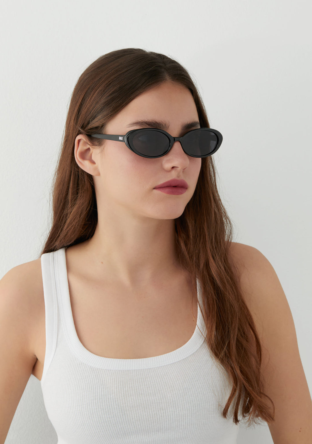 Oval Sunglasses Diana Black