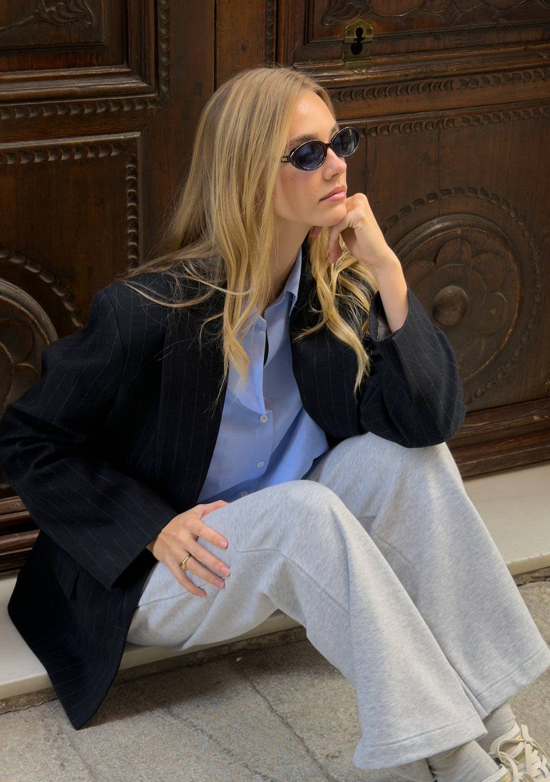 Oval Sunglasses Diana Brown Tort