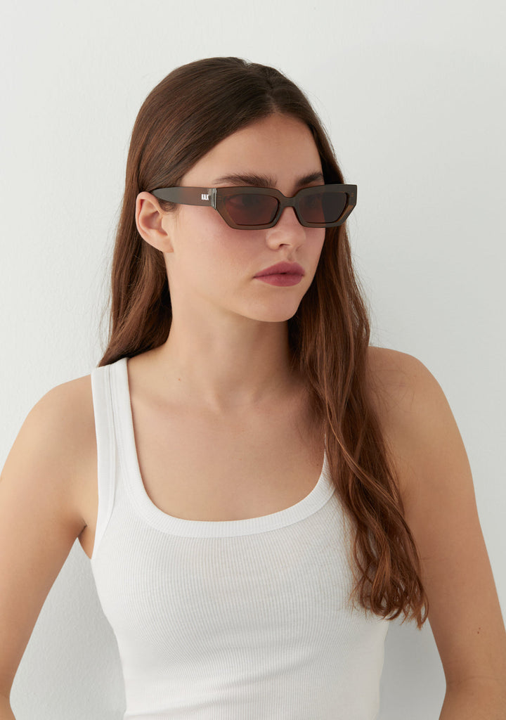 Cat Eye Sunglasses Vega Trans Brown