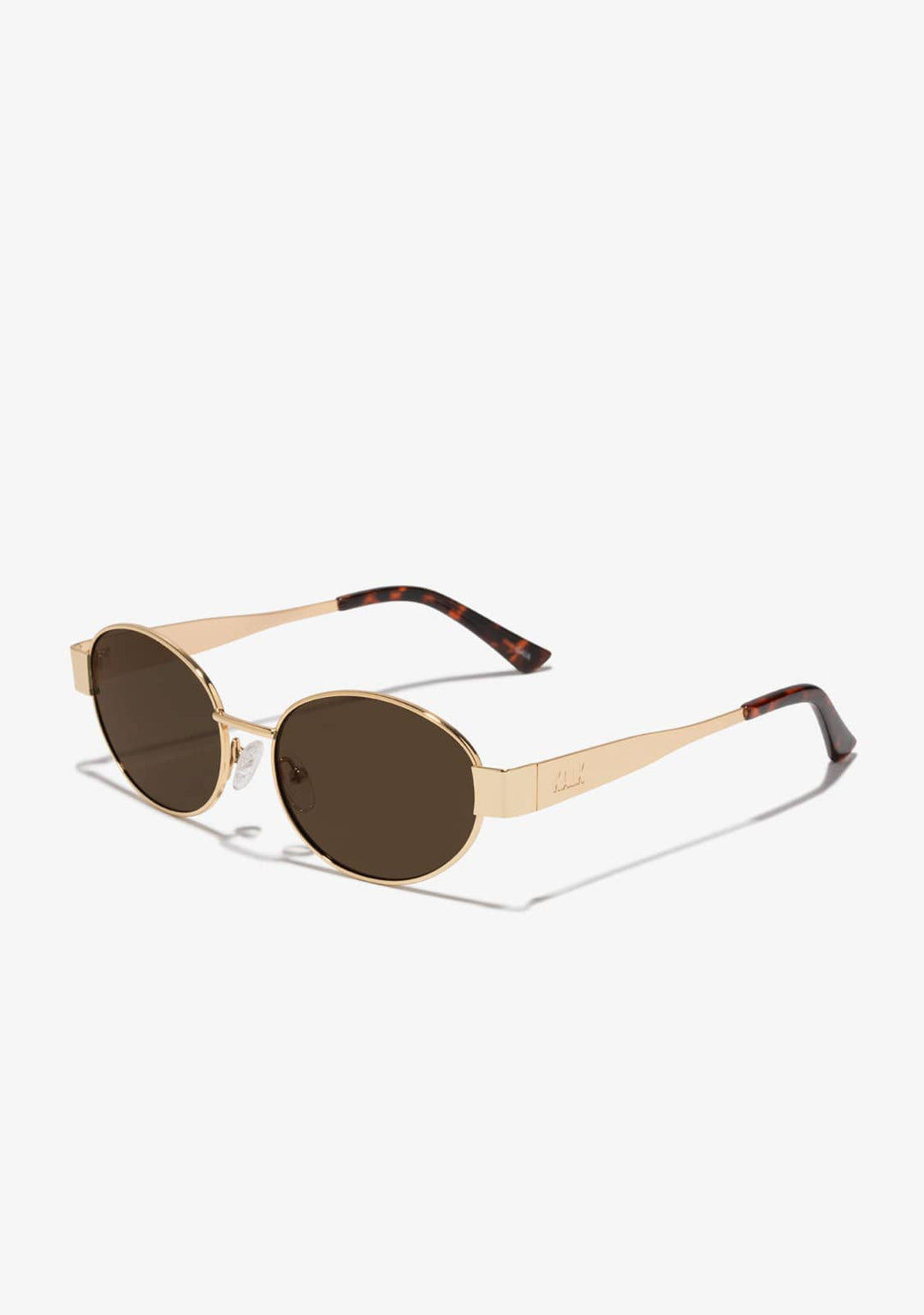 Oval Sunglasses Gaia Gold Brown