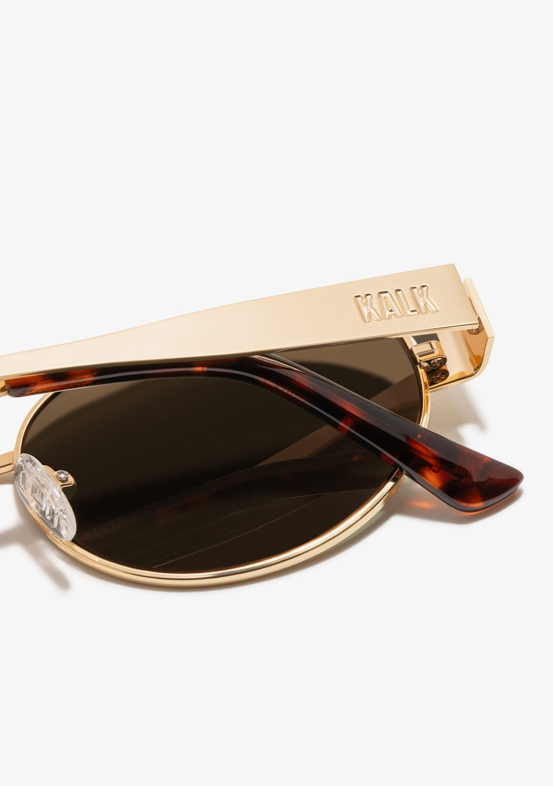 Oval Sunglasses Gaia Gold Brown
