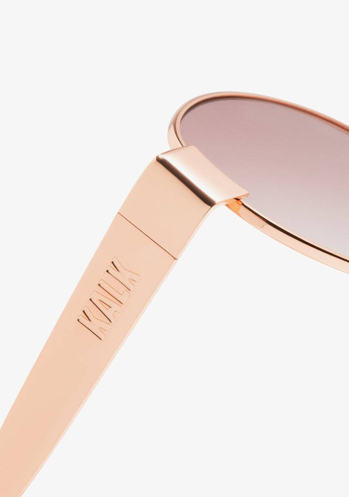 Oval Sunglasses Gaia Gold Pink