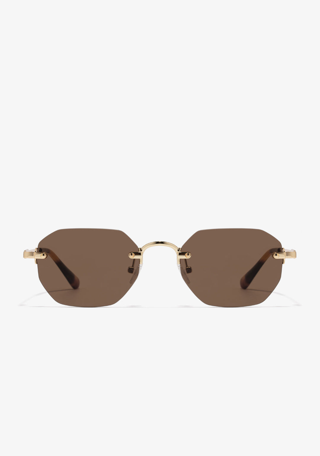 Gold Sunglasses With Brown Lenses Faye