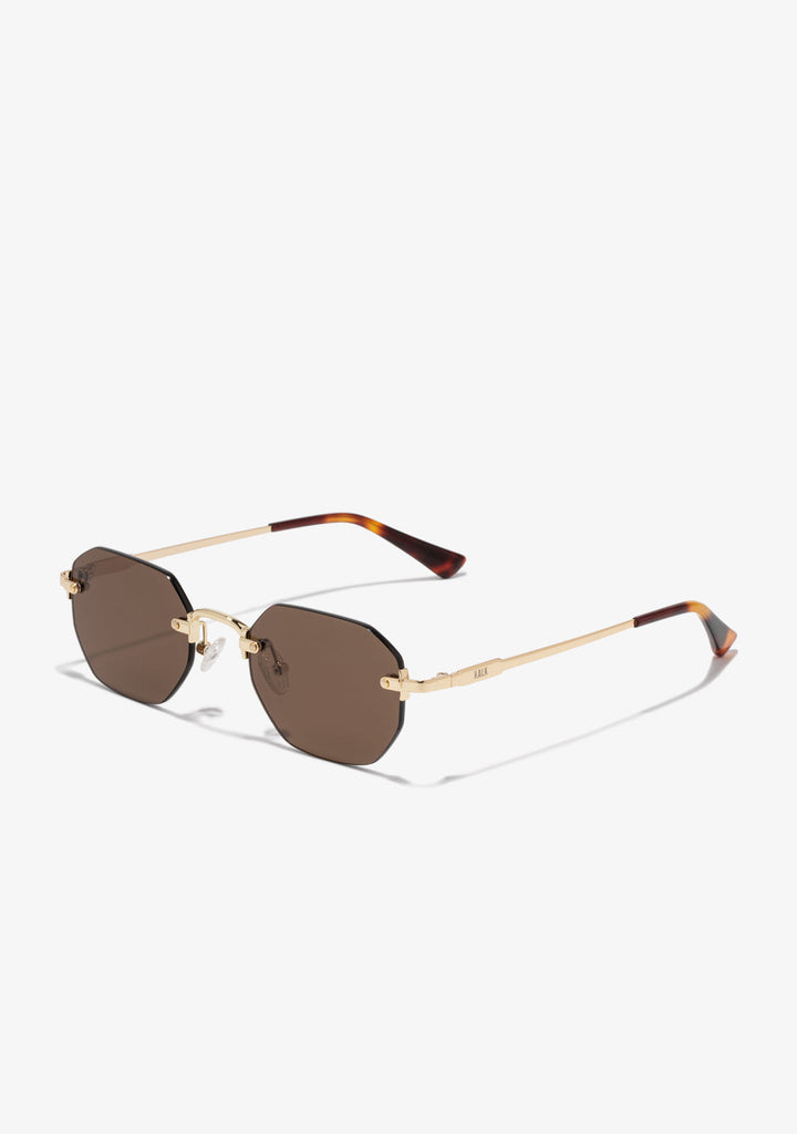 Gold Sunglasses With Brown Lenses Faye