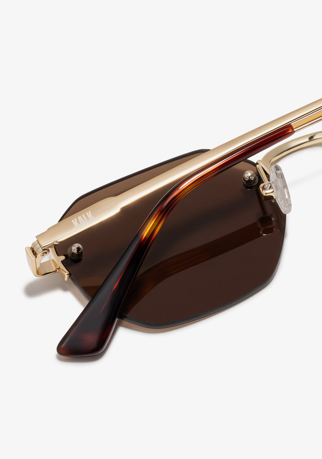 Gold Sunglasses With Brown Lenses Faye