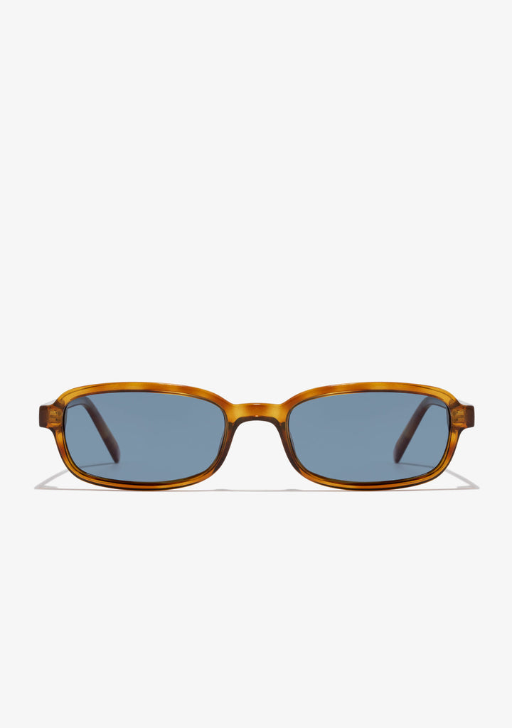 Rectangular Sunglasses Mae Amber Tort Blue