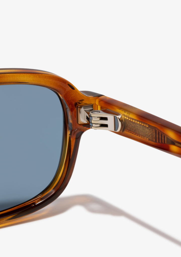Rectangular Sunglasses Mae Amber Tort Blue