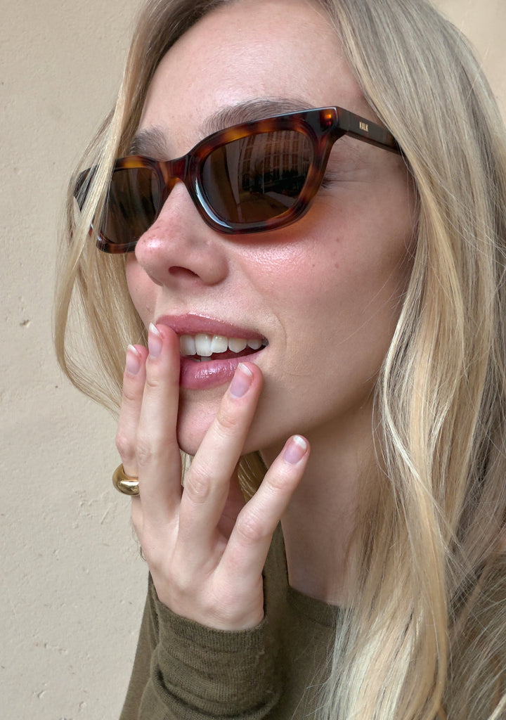 Cat Eye Sunglasses Hope Tort Brown