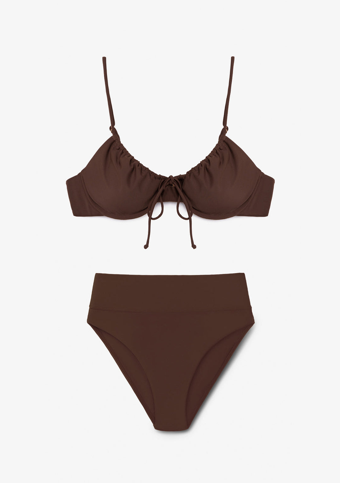Bikini Rinna Top + Manami Classic Bottom Cocoa