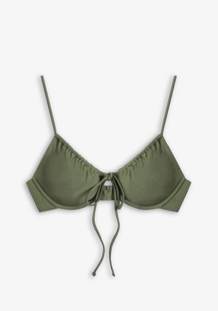 Bikini Top Olive Green Rinna
