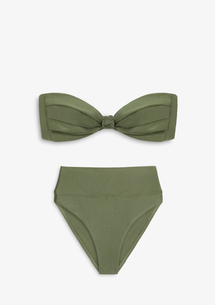 Bikini Pamela Top + Manami Classic Bottom Olive Green