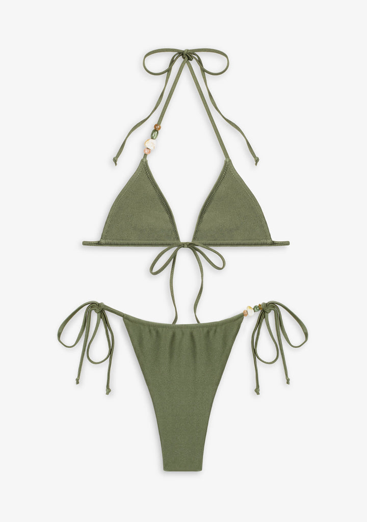 Bikini Haley Top + Kame Bottom Olive Green
