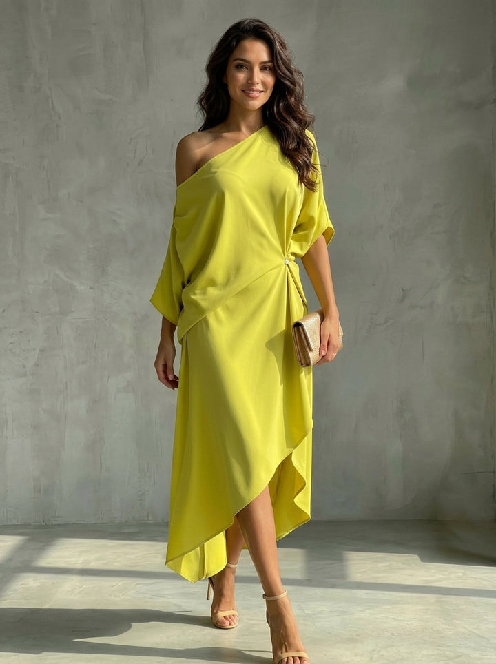 Camila - Vestido assimétrico elegante